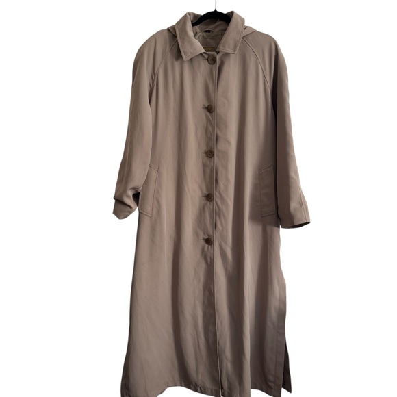 Midnight Velvet Beige Trench Coat - Picture 1 of 3